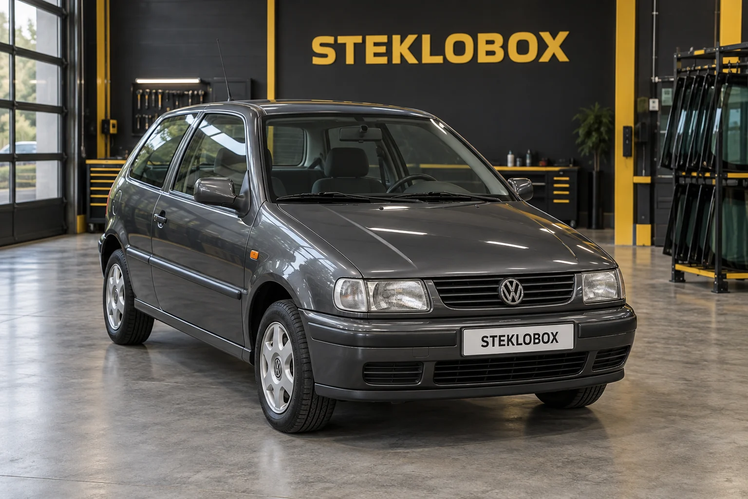 Volkswagen Polo III Hatchback в установочном центре STEKLOBOX