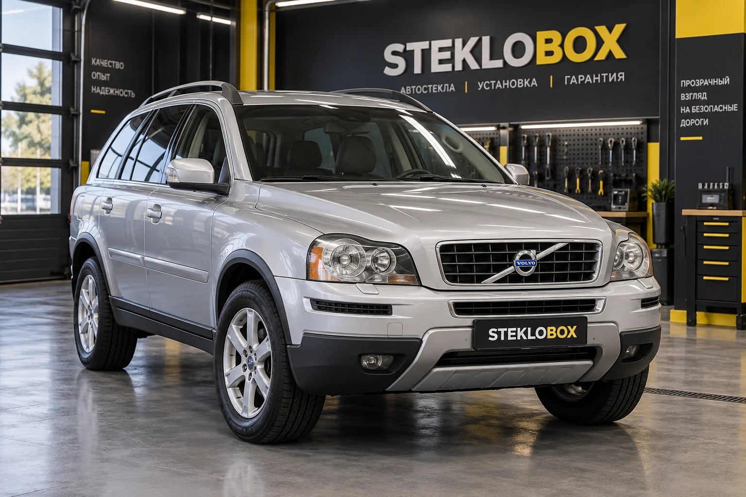 Volvo XC90 I в установочном центре STEKLOBOX
